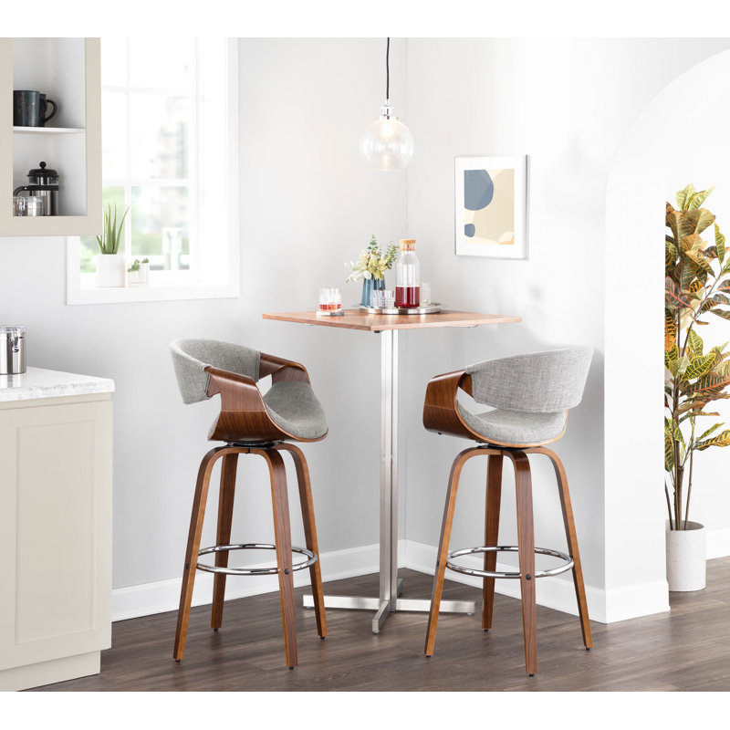 Foundstone™ Bombay Swivel Counter & Bar Stool & Reviews Wayfair